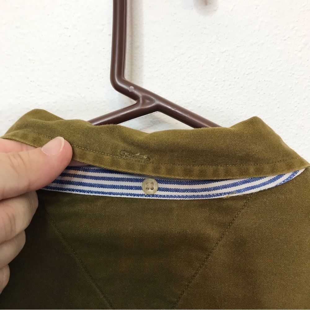 Tommy Hilfiger Mens Long Sleeve Button Up Cotton Khaki Shirt Sz XL - Picture 7 of 13